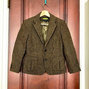 Vtg Rugby Ralph Lauren wool tweed blazer